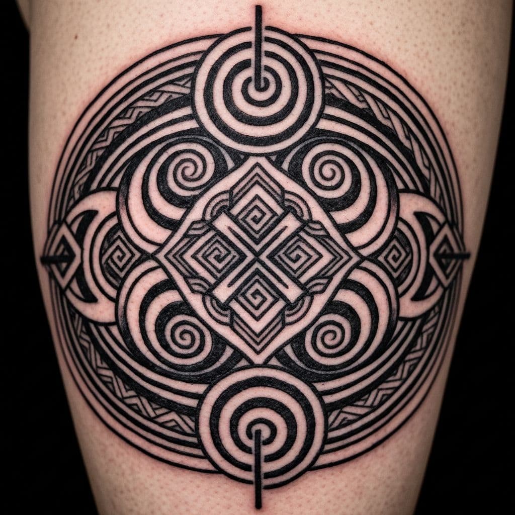 Sacred geometry sleeve