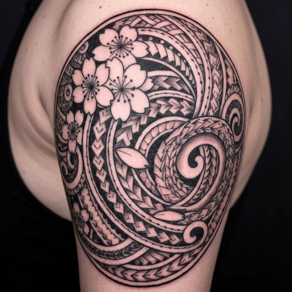 Cultural fusion chest piece